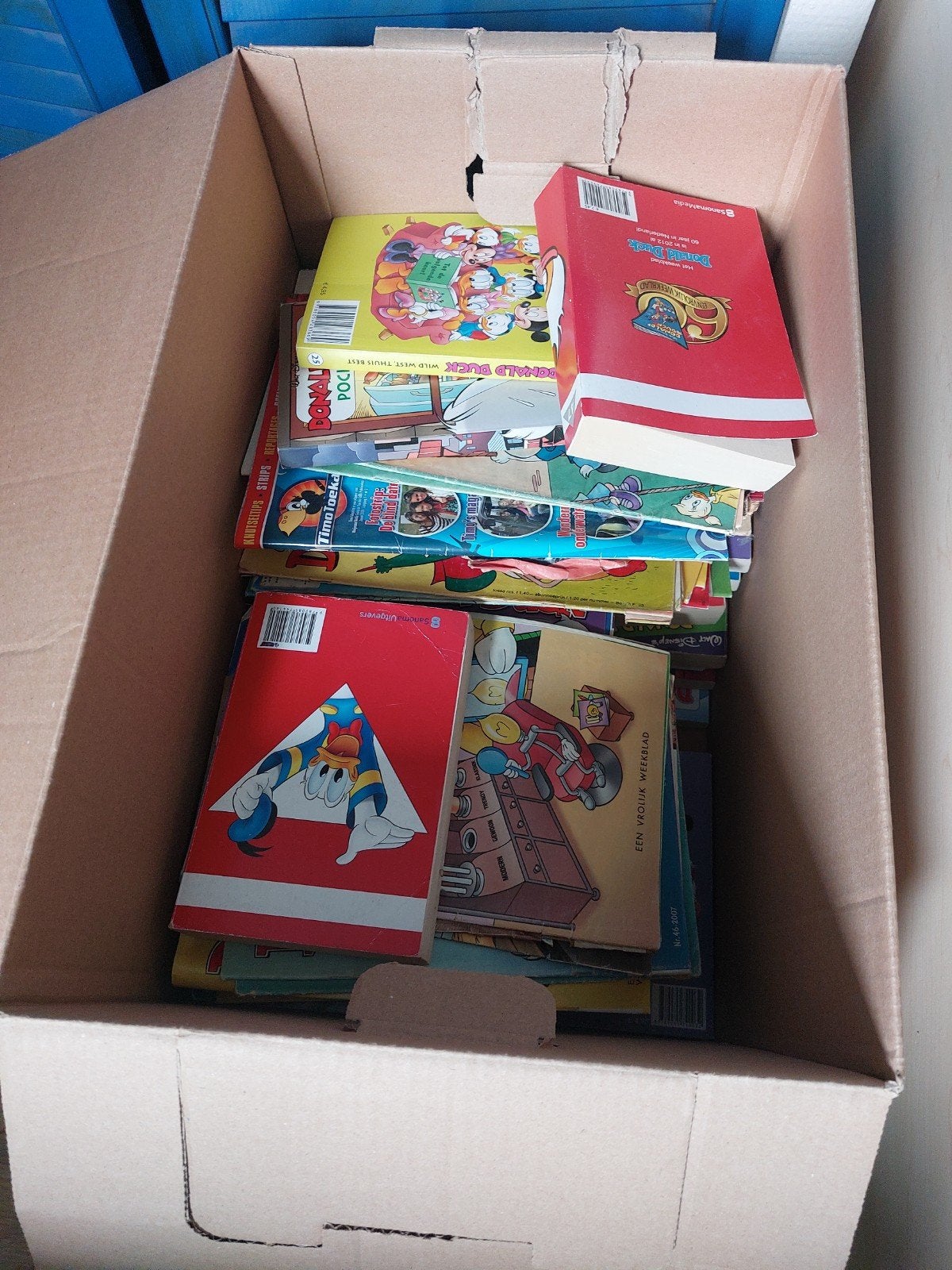 Doos vol Donald Ducks en veel Donald Duck Pockets, Meerdere stripboeken, Ophalen, Gelezen