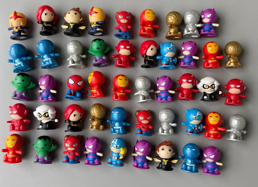 Grote set Marvel Superhelden PLUS Spaaractie (48 stuks), Ophalen of Verzenden, Zo goed als nieuw
