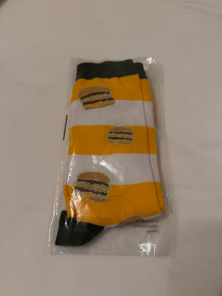 McDonald's Big Mac Sokken - Maat 39-42, Kleding | Heren, Verzenden, Nieuw, Maat 39 t/m 42, Overige kleuren