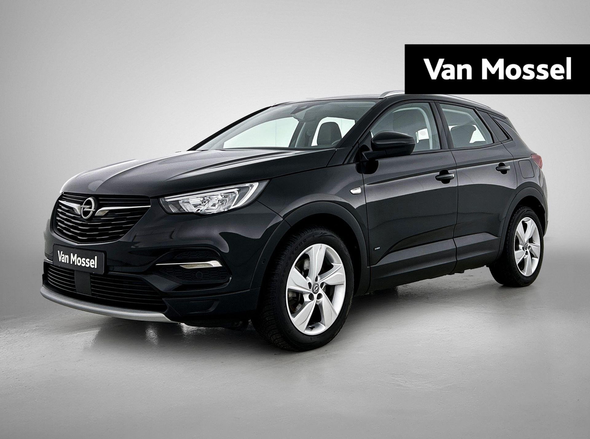 Opel Grandland X 1.6 Turbo Hybrid Elegance | Apple Carplay/A, Auto's, Euro 6, 4 cilinders, Leder en Stof, Zwart
