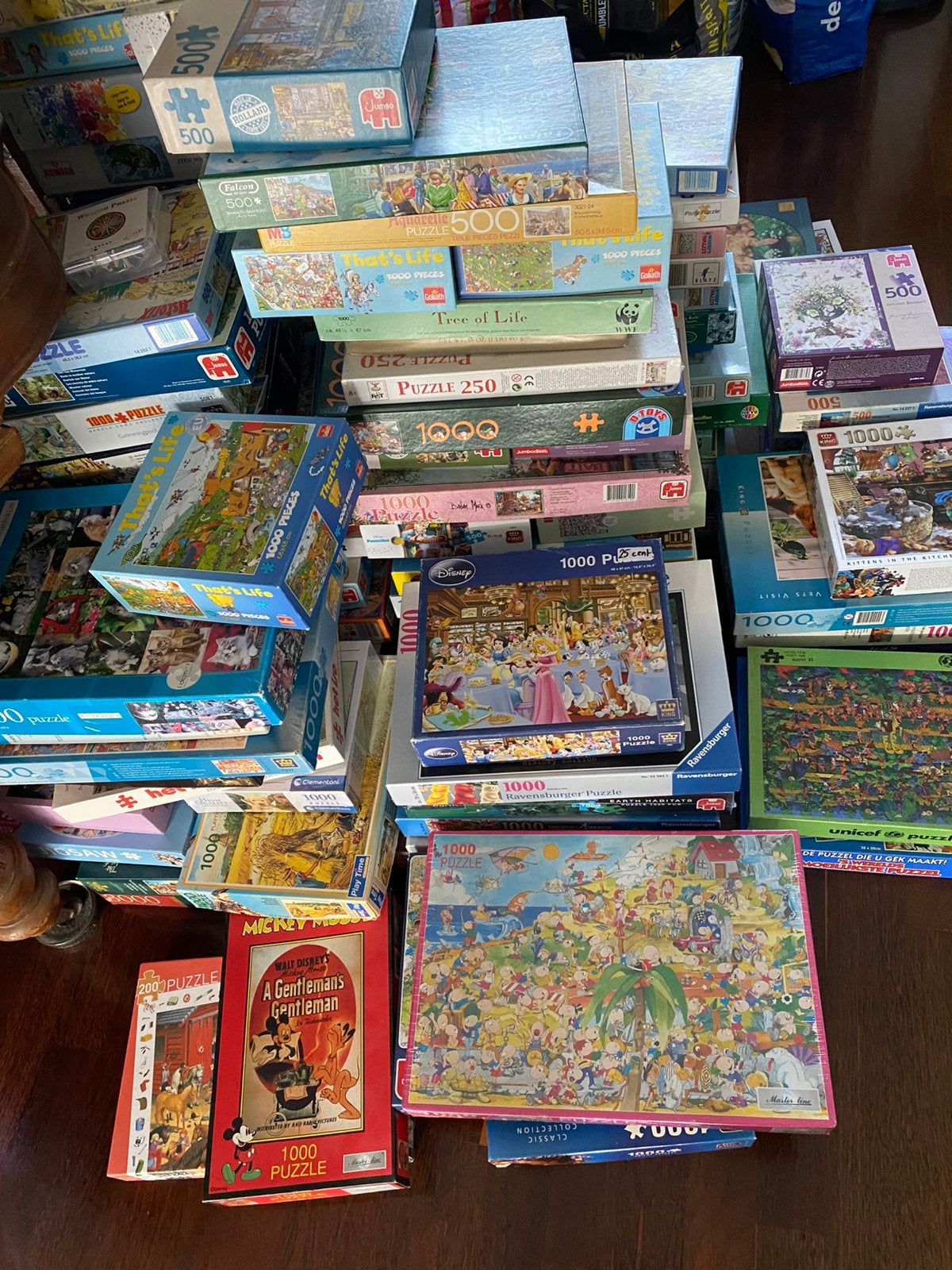 Legpuzzels te koop 250-1000 stukjes, Ophalen, Zo goed als nieuw