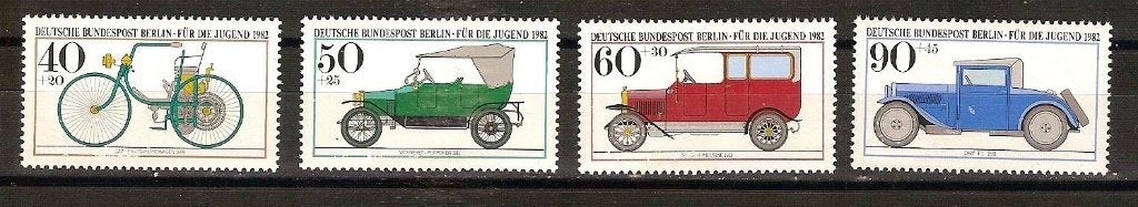 Berlin 660-663 postfris, Ophalen of Verzenden, BRD, Postfris