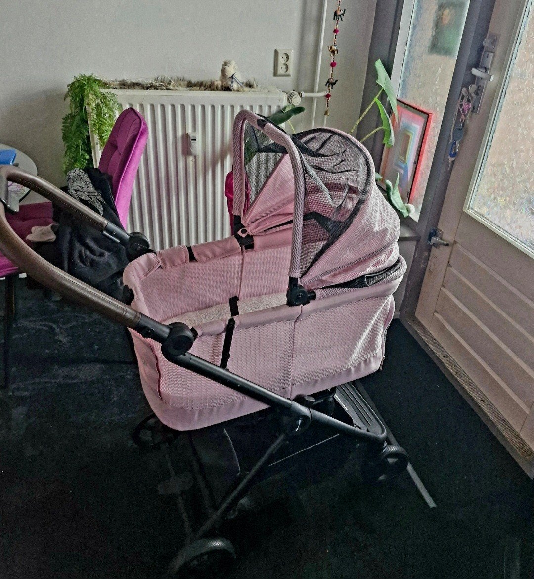 WONDERFOLD HONDENWAGEN roze inclusief bedje en regenhoes!, Overige merken, Ophalen, Nieuw, Hondenbuggy