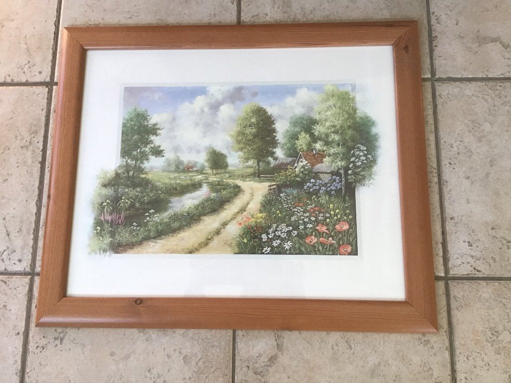 Leuk schilderij met mooi landschap, Ophalen