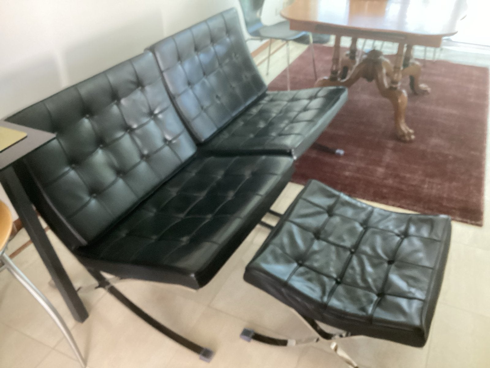 Twee Design fauteuils ‘Barcelona’, Ophalen, Gebruikt, Overige maten, Minder dan 75 cm