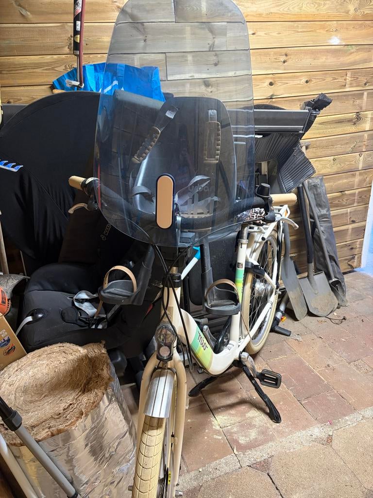 Fiets Giant mio met Kinderstoeltje Urban Arrow, Fietsen en Brommers, Ophalen of Verzenden, Zo goed als nieuw, Voorzitje, Voetsteuntjes