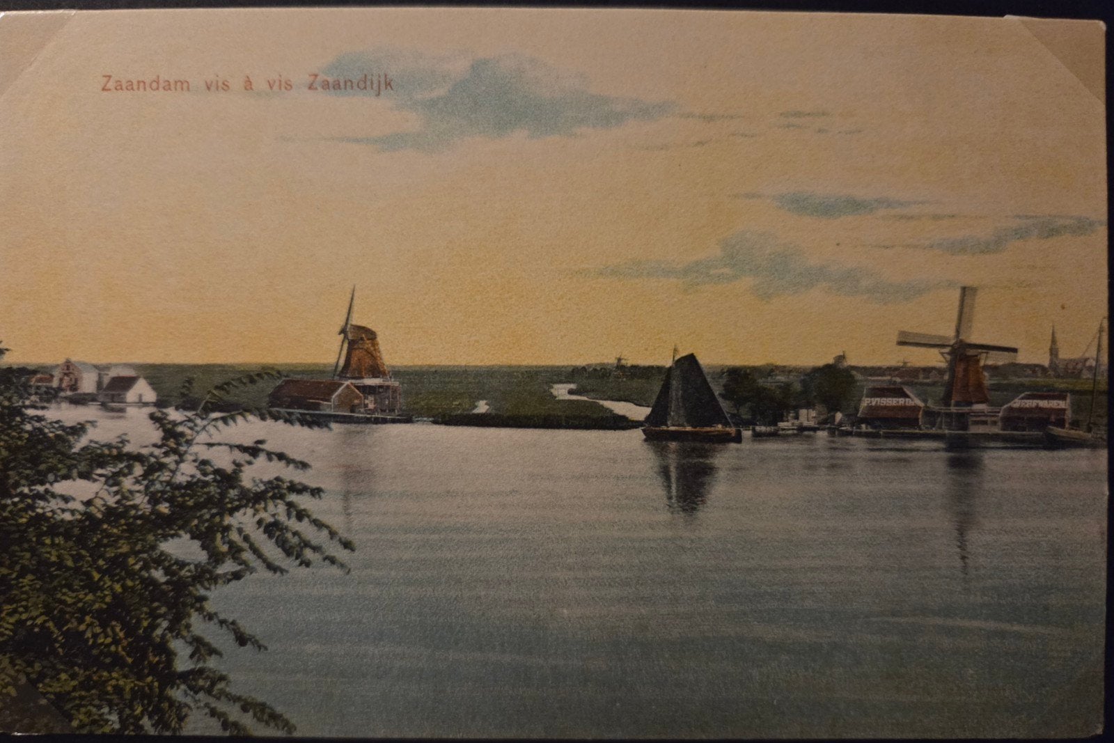 zaandam molens de Gans de Windhond, Verzamelen, Ophalen of Verzenden, Voor 1920, Noord-Holland