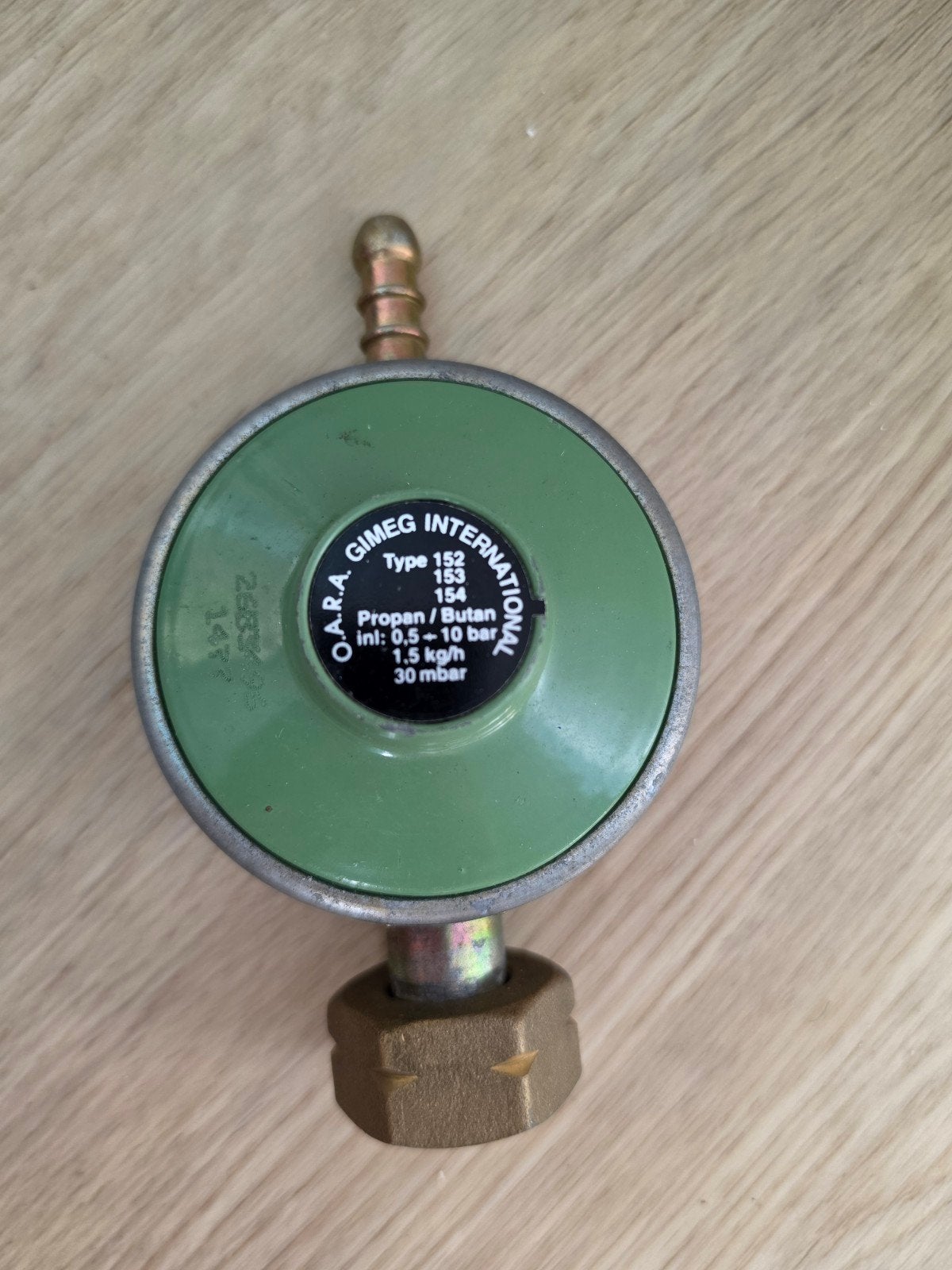 Gimeg International gasdrukregelaar 30 mbar, Ophalen of Verzenden, Gebruikt