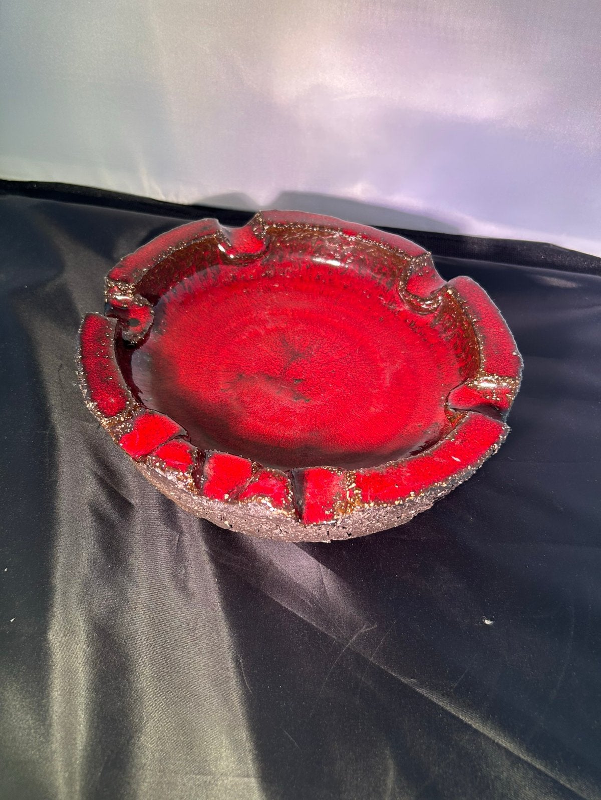 Grote Vintage Fat Lava asbak handgemaakt, Ophalen