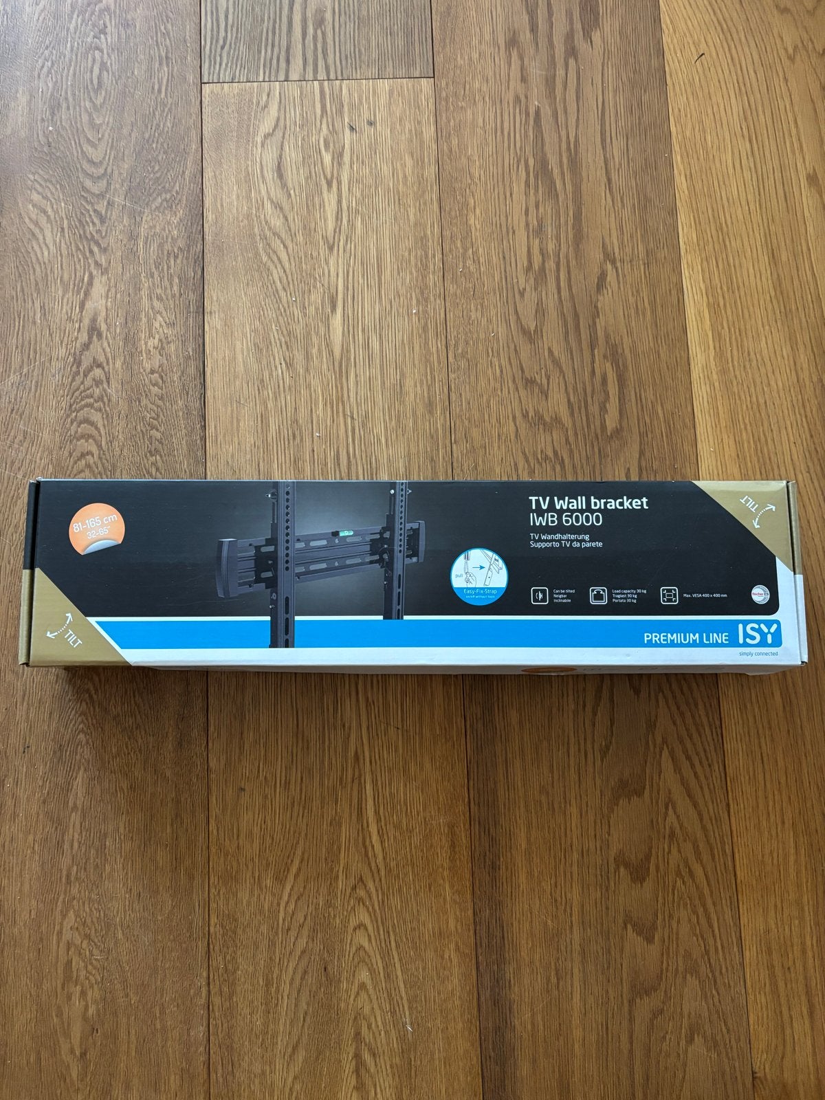 Nieuwe ISY IWB 6000 TV Muurbeugel - Kantelbaar, Ophalen, Nieuw