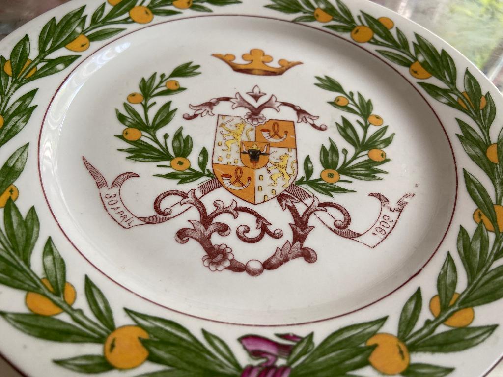 geboorte bord koningin juliana, Verzamelen, Koninklijk Huis en Royalty, Ophalen of Verzenden, Zo goed als nieuw, Nederland, Overige typen