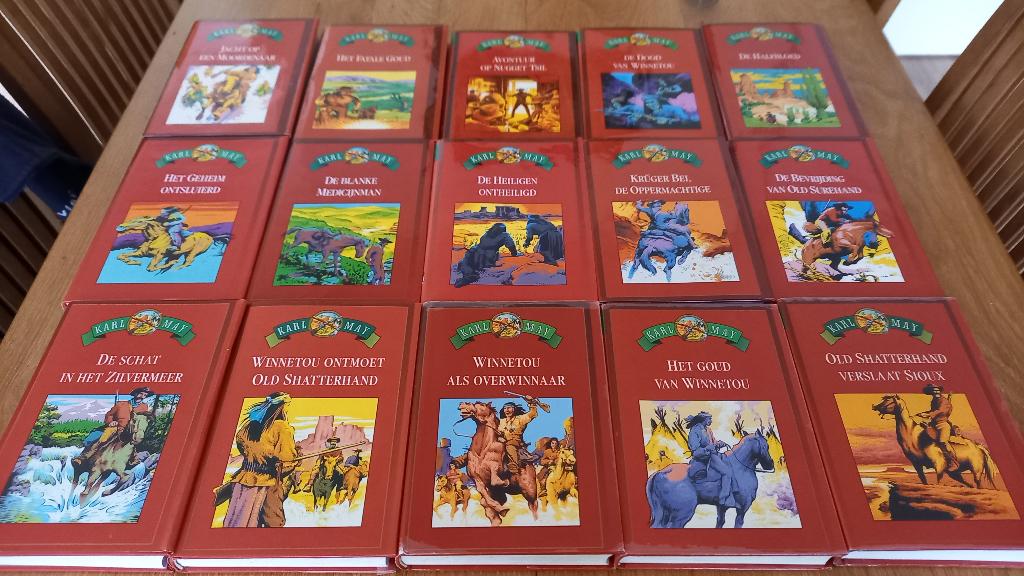 15 boeken van Karl May over indiaan Winnetou, Boeken, Ophalen, Gelezen, Karl May