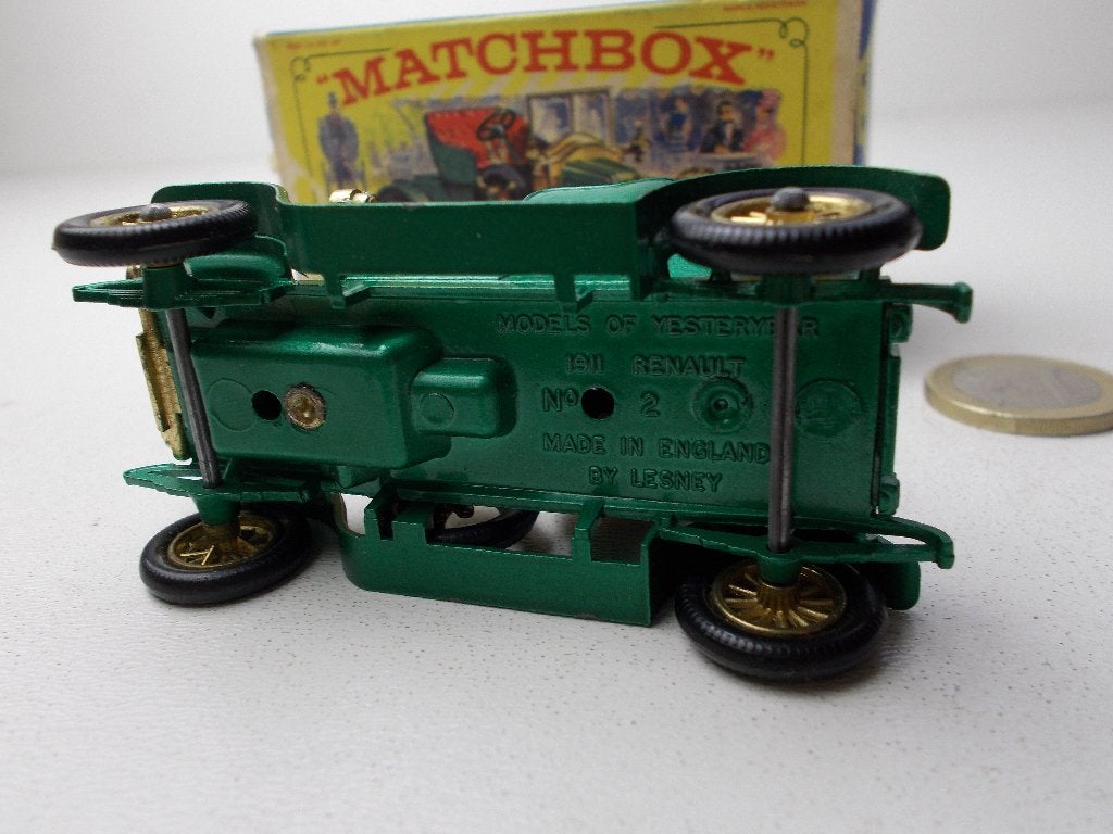 1963 Lesney Models Of Yesteryear. Y-2 1911 RENAULT + DOOSJE!, Ophalen of Verzenden, Nieuw, Auto, Matchbox
