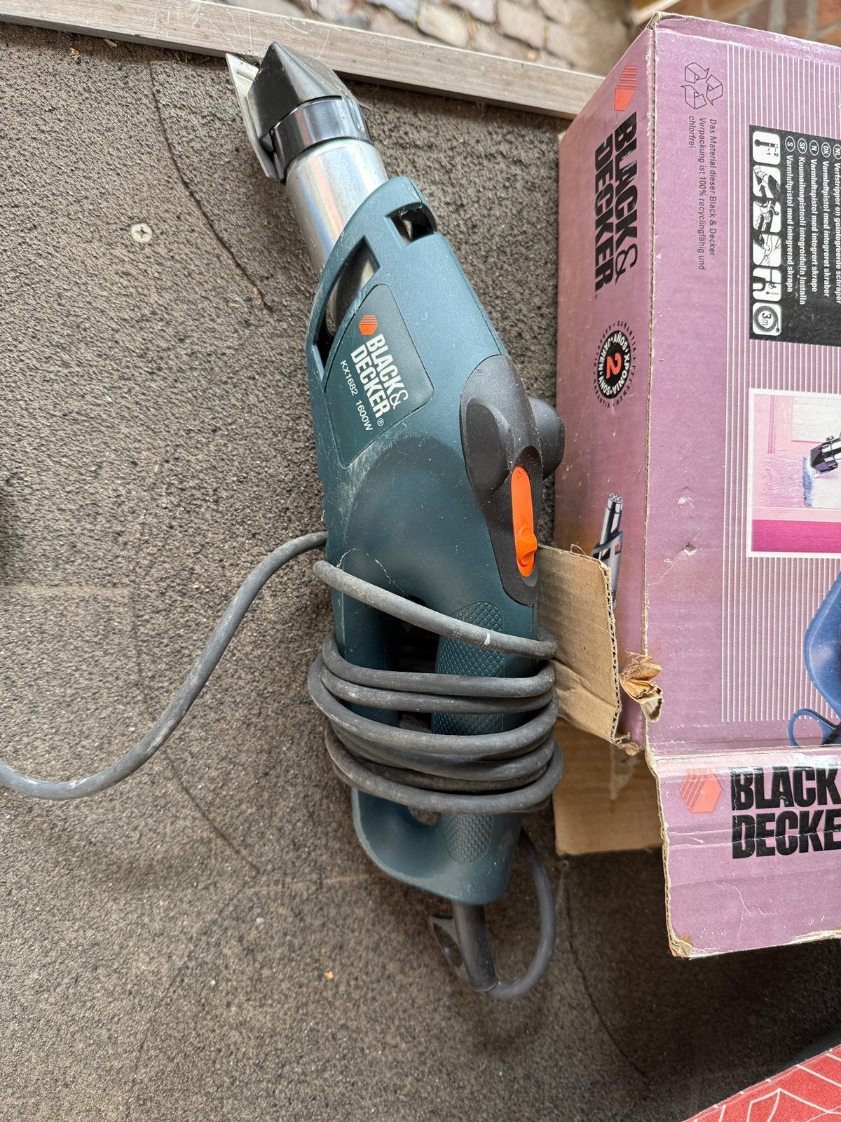 Black&Decker verfstripper, Ophalen of Verzenden, Zo goed als nieuw, Minder dan 600 watt, Vlakschuurmachine