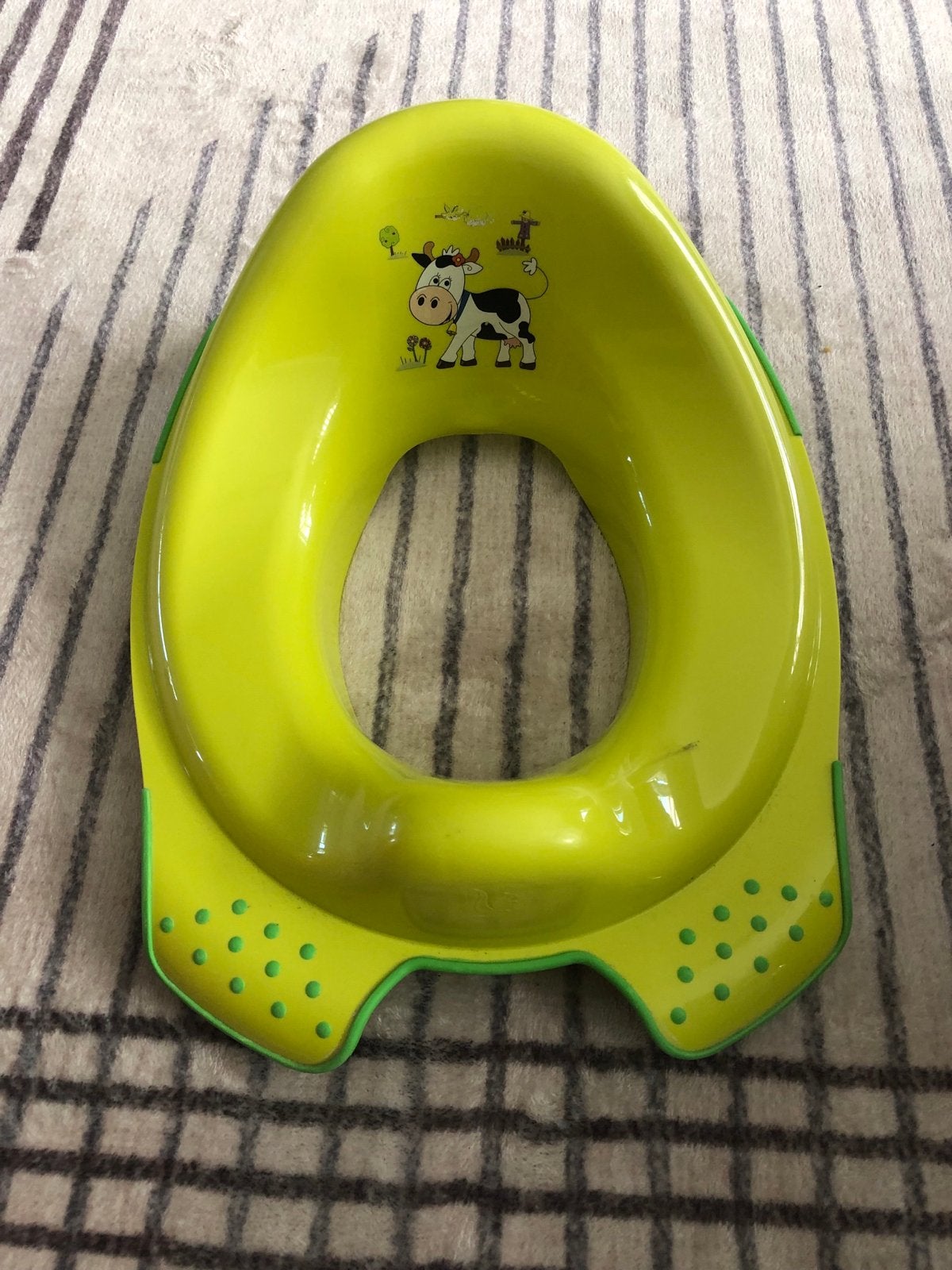 Kinder toiletbril met vrolijke koeienprint, Gebruikt, Overige typen, Standaard, Ophalen