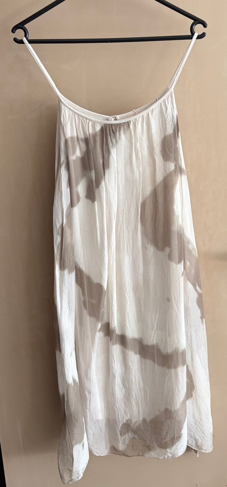 Zomertijiek/jurkje, Ophalen, Beige, Maat 42/44 (L), Zo goed als nieuw