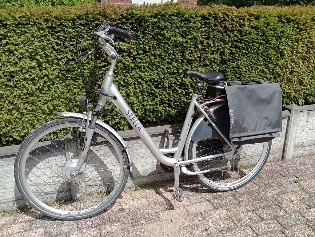 Stella elektrische dames fiets 52 cm, Fietsen en Brommers, Fietsen | Dames | Damesfietsen, Gebruikt, Velgrem, Versnellingen, 50 tot 53 cm