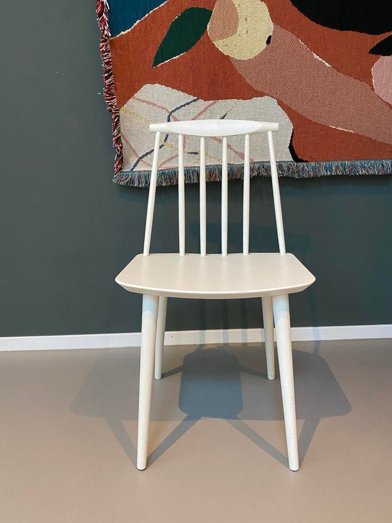 Hay stoel J77 wit, Huis en Inrichting, Stoelen, Ophalen, Zo goed als nieuw, Wit, Eén