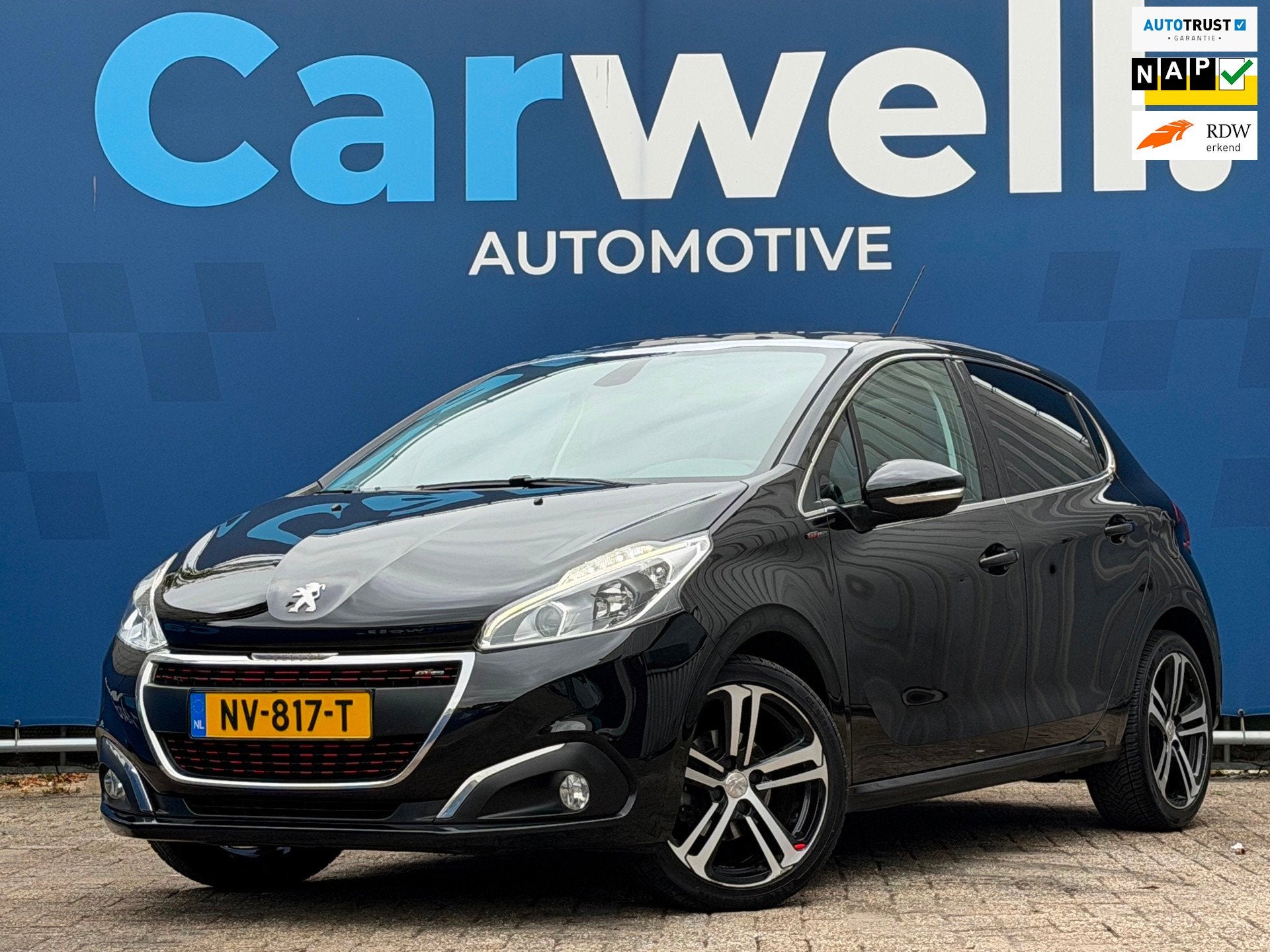 Peugeot 208 1.2 PureTech GT-line|Distributie VV|Pano|Camera|, Auto's, Voorwielaandrijving, Automatische klimaatregeling, Leder en Stof