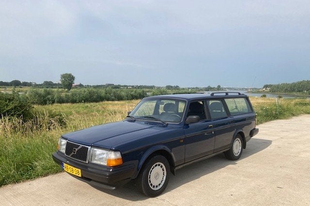 Volvo 240 2.0 Polar U9 1993 Blauw, Auto's, 4 cilinders, Blauw, Origineel Nederlands, Stationwagon