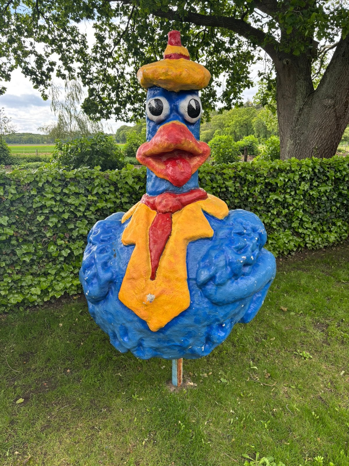Vrolijke kip op ijzeren paal - laatste kans, Ophalen, Gebruikt, Versiering, Overige