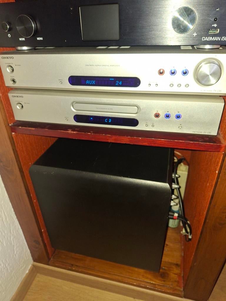 zeldzame onkyo set TX-L55 en DV-L55, Overige merken, Ophalen of Verzenden, Zo goed als nieuw, 5.1-systeem