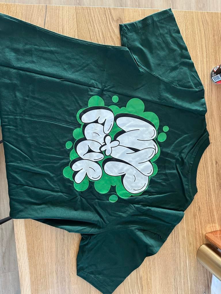 FOUR T-shirt donkergroen NIEUW, Kleding | Heren, T-shirts, Ophalen of Verzenden, Nieuw, Maat 52/54 (L), Groen