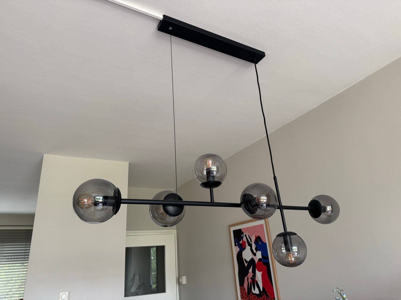 Hanglamp, Ophalen, Zo goed als nieuw, Metaal, E27 (groot)
