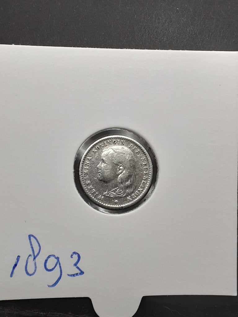 10 cent 1893 Koningin Wilhelmina, Verzenden, Zilver, 10 cent, Koningin Wilhelmina