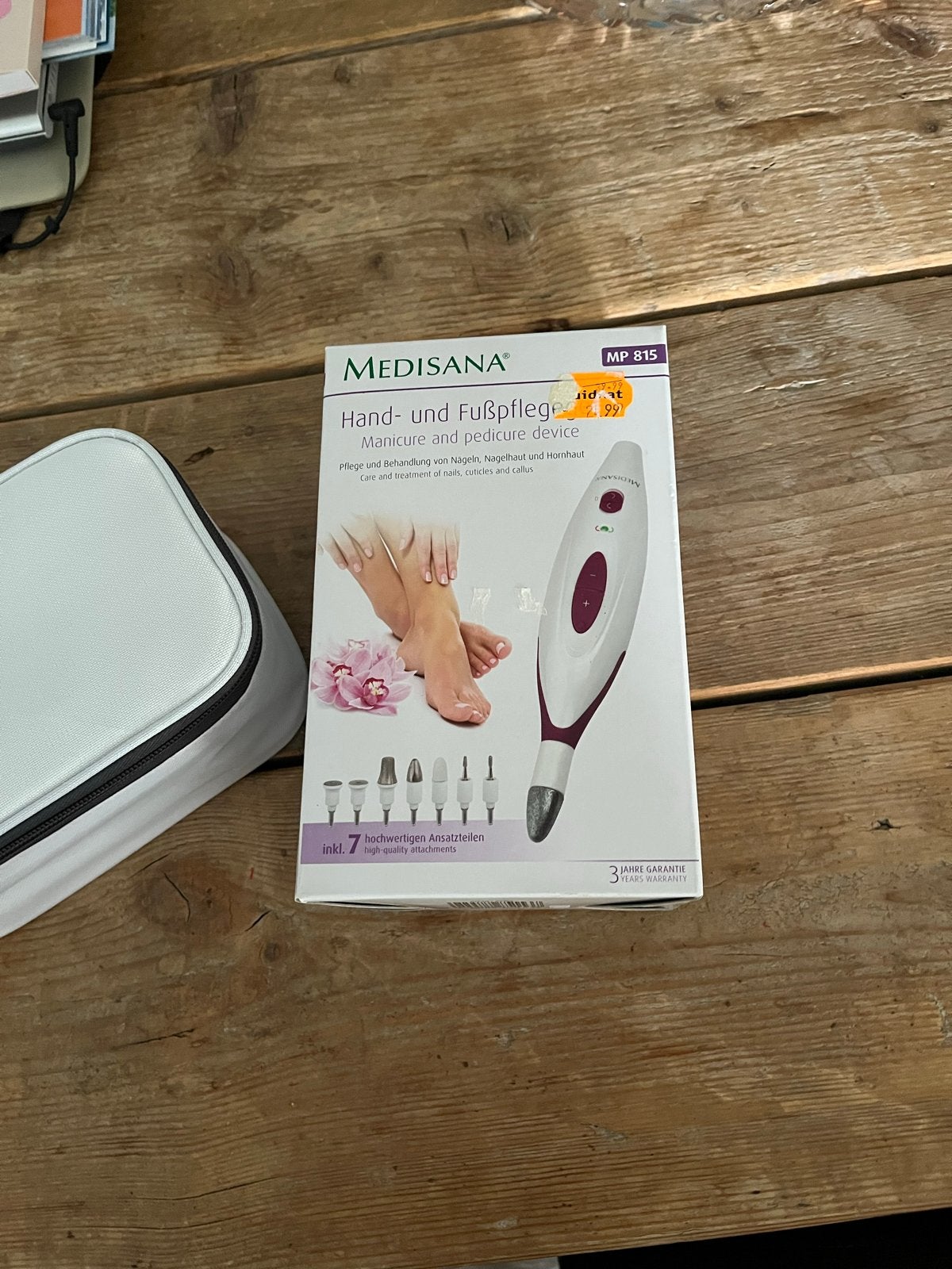 Medisana MP 815 Manicure en Pedicure Set - Zo goed als nieuw, Witgoed en Apparatuur, Ophalen of Verzenden, Zo goed als nieuw, Hand- en Voetverzorging