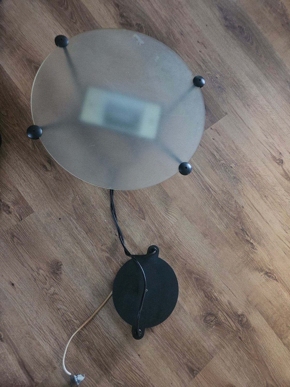 Plafond lamp met glas compleet, Huis en Inrichting, Lampen | Overige, Ophalen of Verzenden, Gebruikt, Modern