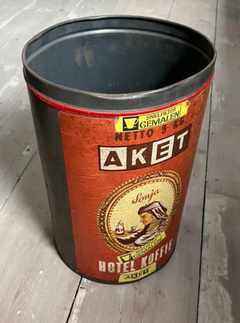 AKET Hotel koffie blik, Verzamelen, Blikken, Ophalen of Verzenden, Gebruikt, Koffie
