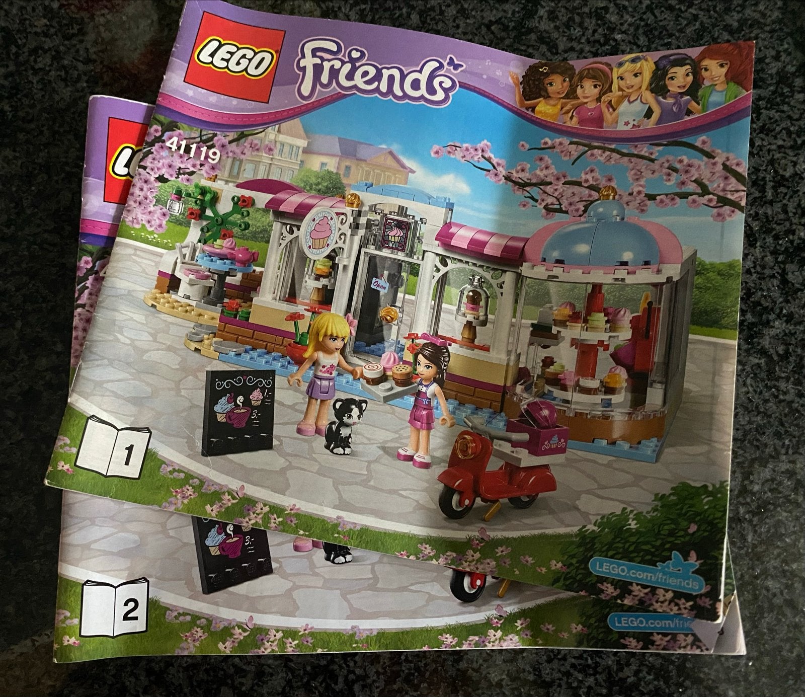 Lego Friends Heartlake Cupcake Café 41119 met instructies, Kinderen en Baby's, Gebruikt, Lego, Friends, Ophalen of Verzenden