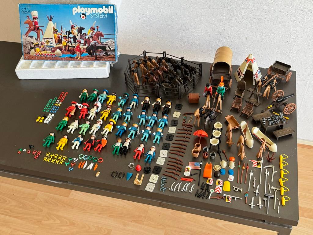 Vintage Playmobil jaren '70 - grote collectie originele doos, Ophalen of Verzenden, Gebruikt