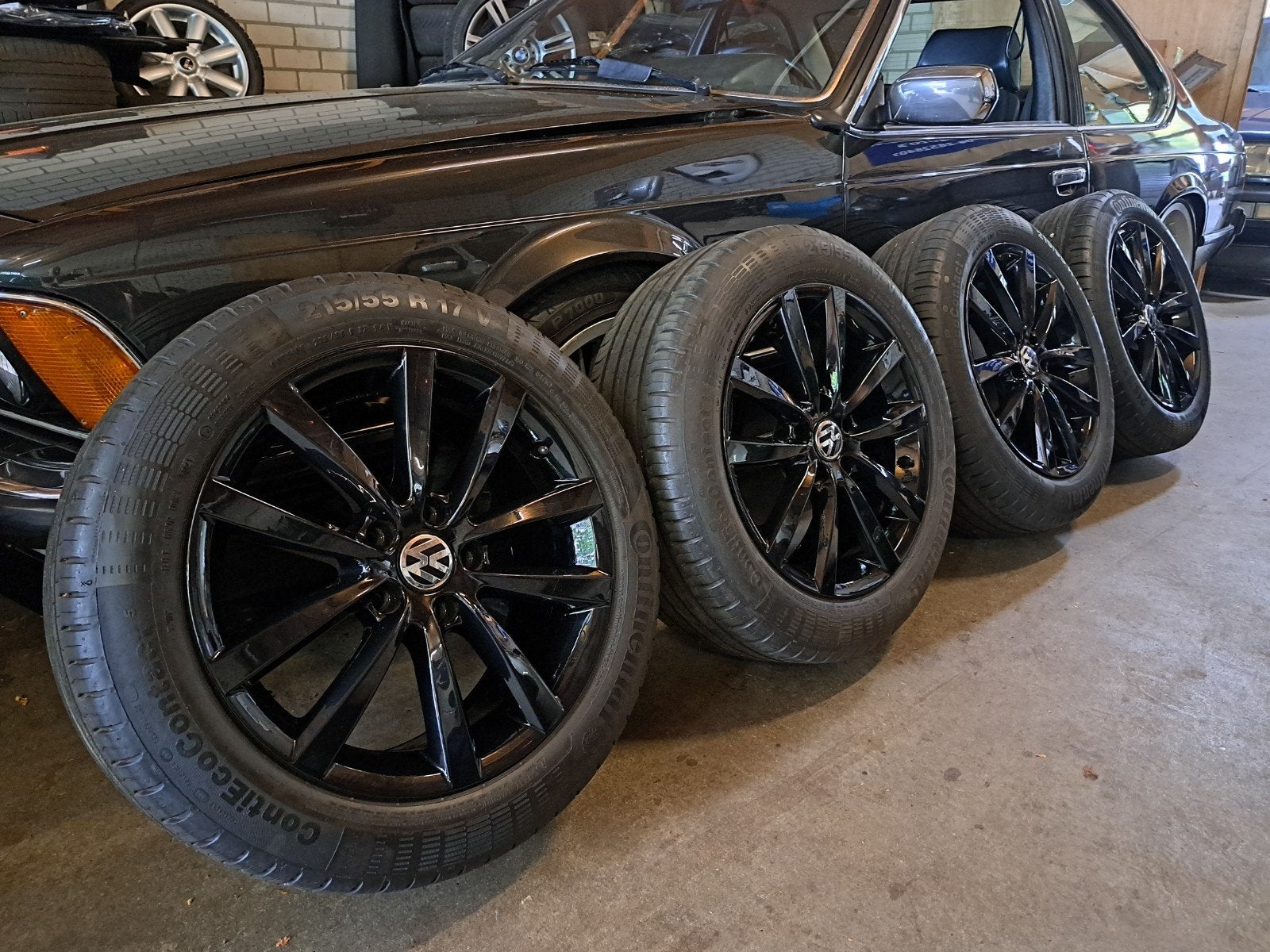 Volkswagen 17 inch Sportvelgen 5x112 Continental Banden, Auto-onderdelen, Ophalen, Banden en Velgen, 17 inch, Personenwagen