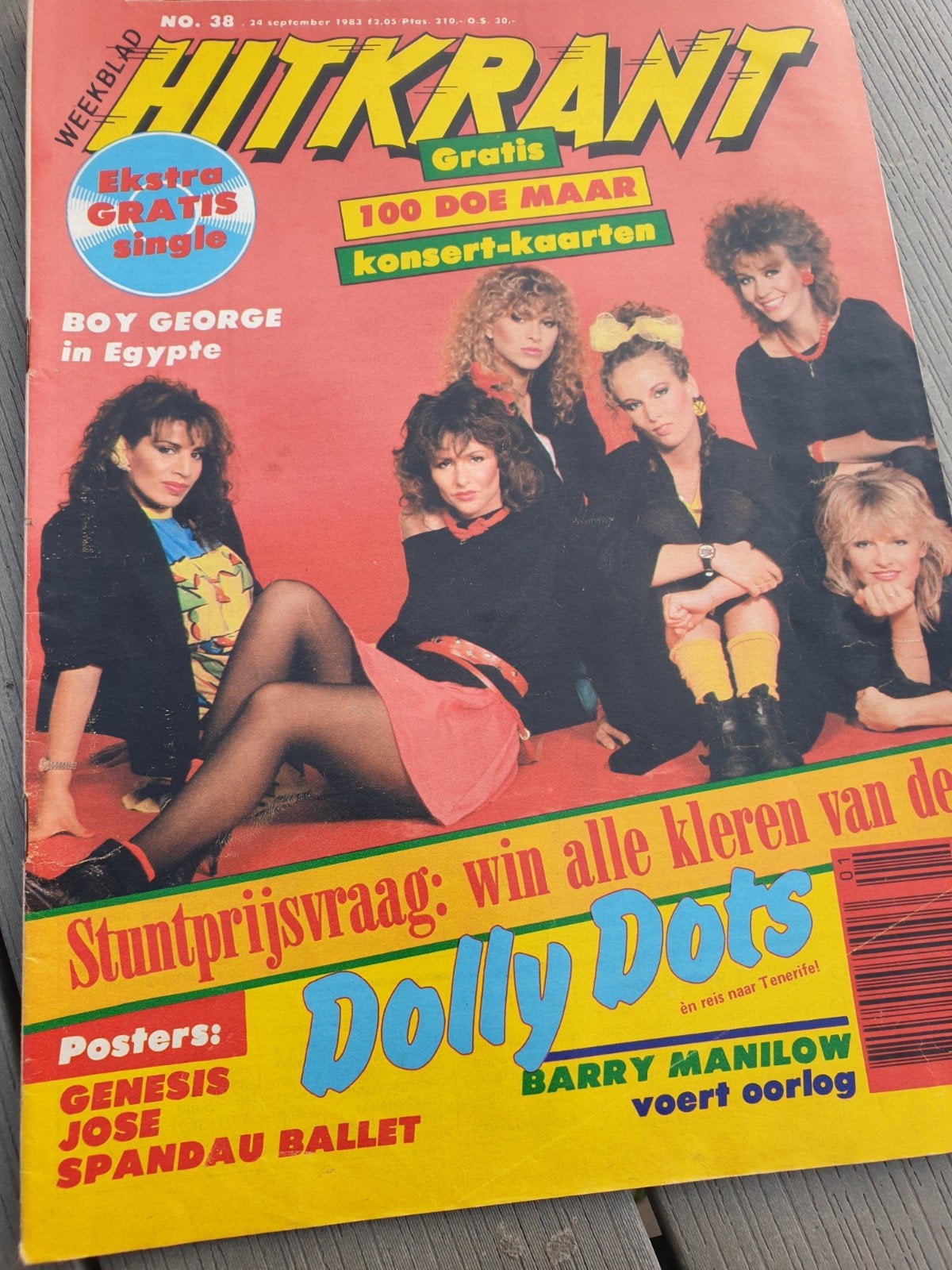 Hitkrant 24 September '83 Dolly dots+ dots singel, Verzamelen, Ophalen of Verzenden, 1980 tot heden, Tijdschrift