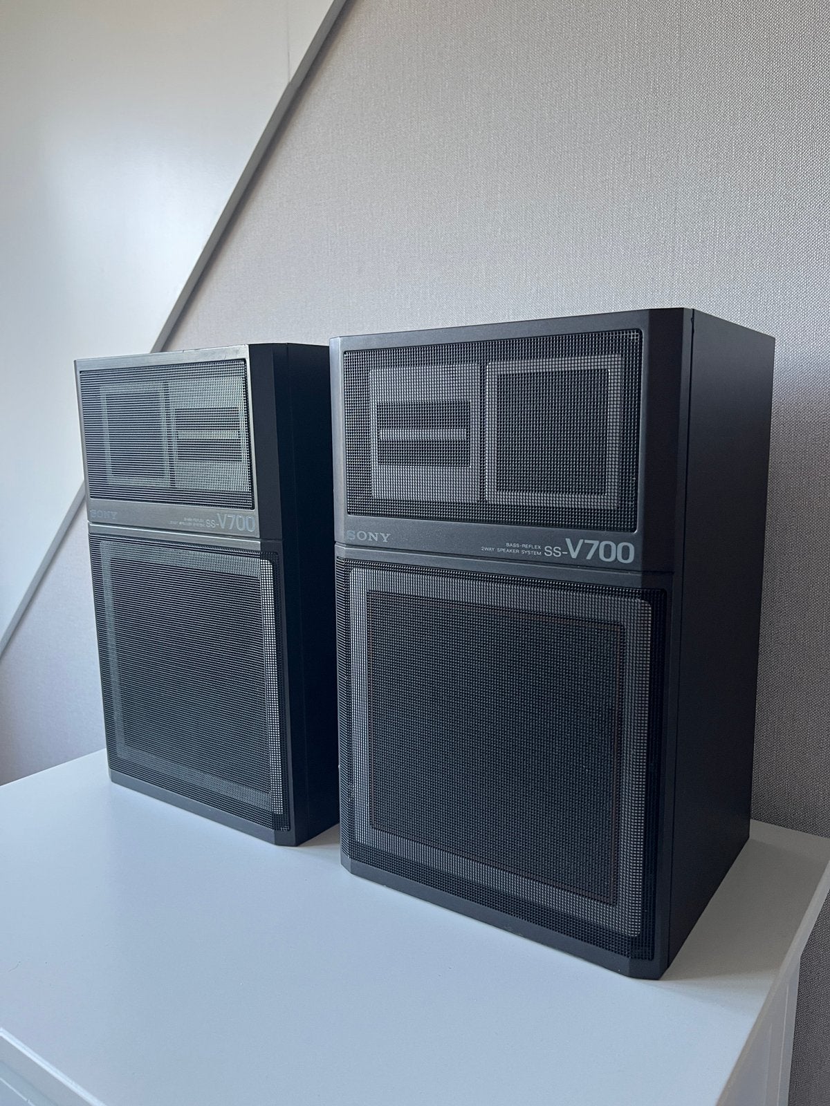 Te koop: vintage luidsprekers Sony SS-V700, Gebruikt, Ophalen of Verzenden, Sony, Minder dan 60 watt