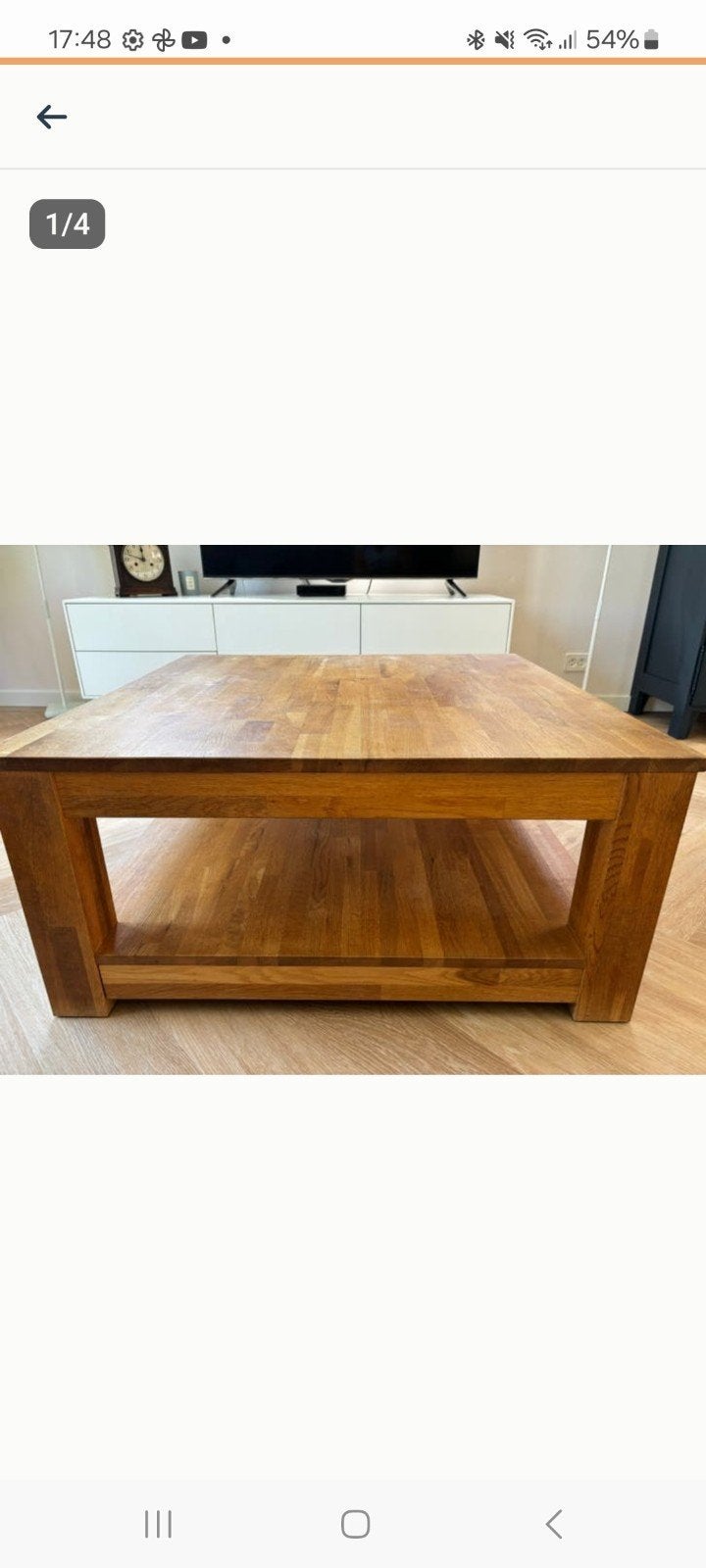 Woood salontafel Storm, Ophalen, 50 tot 100 cm, 50 tot 100 cm, Zo goed als nieuw