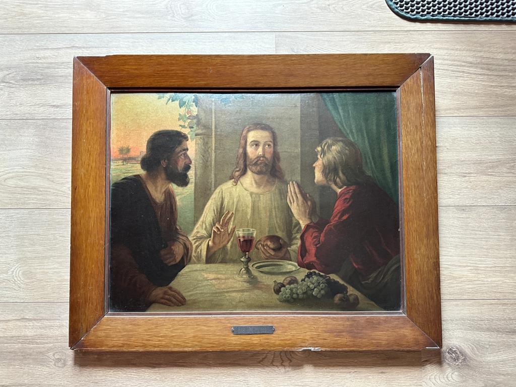2 oude kerkelijke wandplaten, Ophalen