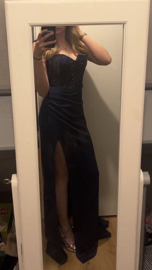 Galajurk, Kleding | Dames, Jurken, Blauw, Nieuw, Ophalen of Verzenden, Maat 36 (S)