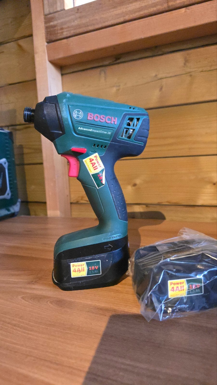 Bosch AdvancedImpactDrive 18 Accu Slagboormachine, Ophalen of Verzenden, Minder dan 400 watt, Klopboormechanisme, Zo goed als nieuw