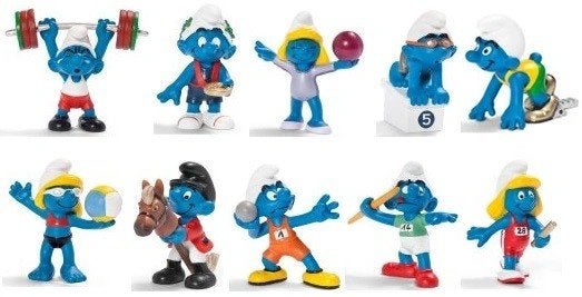 Olympische Smurfen set uit 2012 compleet (NIEUW), Ophalen of Verzenden, Nieuw, Verschillende Smurfen, Poppetje, Figuurtje of Knuffel