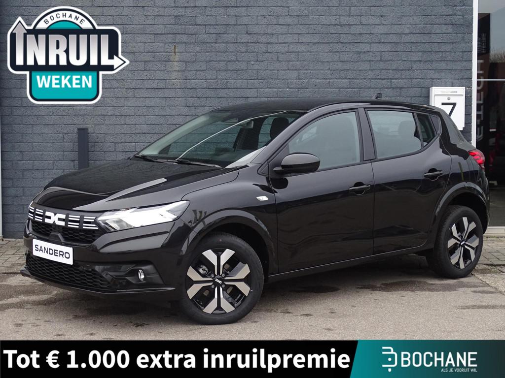 Dacia Sandero 1.0 TCe 100 journey NU 7 JAAR GARANTIE! / PACK, Auto's, Dacia, Voorwielaandrijving, Met garantie (alle), Zwart, Bedrijf