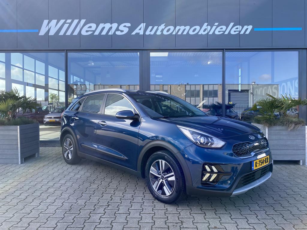 Kia Niro 1.6 GDi Hybrid DynamicLine Trekhaak, Adaptive Cruis, Auto's, Kia, Gebruikt, Met garantie (alle), Blauw, Leder en Stof
