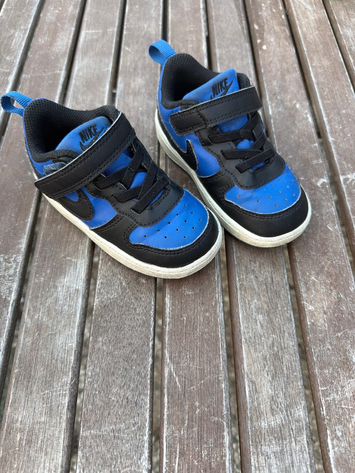 Nike Court Borough Low 2 sneakers - Blauw/Zwart, Kinderen en Baby's, Babykleding | Schoentjes en Sokjes, Ophalen of Verzenden