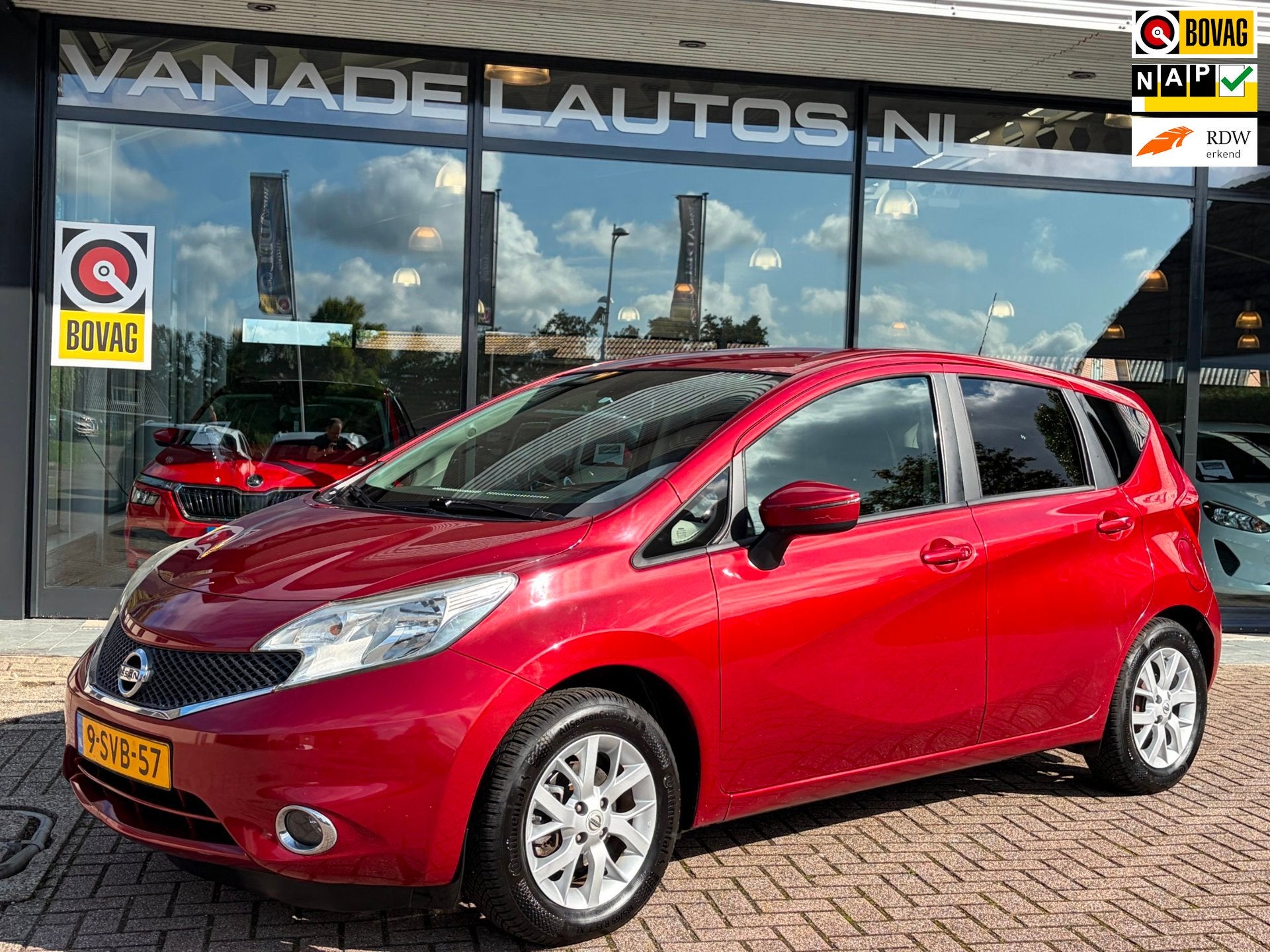 Nissan Note 1.2 Connect Navi Clima Cruise Trekhaak Dealerond, Auto's, Nissan, Stof, Zwart, 1198 cc, Origineel Nederlands