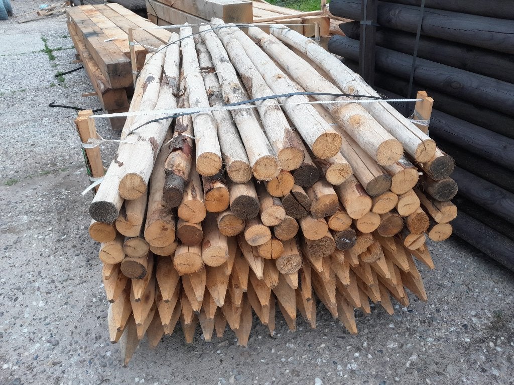 Kastanjehouten palen, heiningpalen, 180cm lang , 6/8cm dik, Ophalen, Nieuw, 180 tot 250 cm, Palen