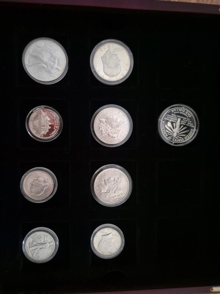 Zilveren amerikaanse muntenset, Ophalen of Verzenden, Buitenland, Munten