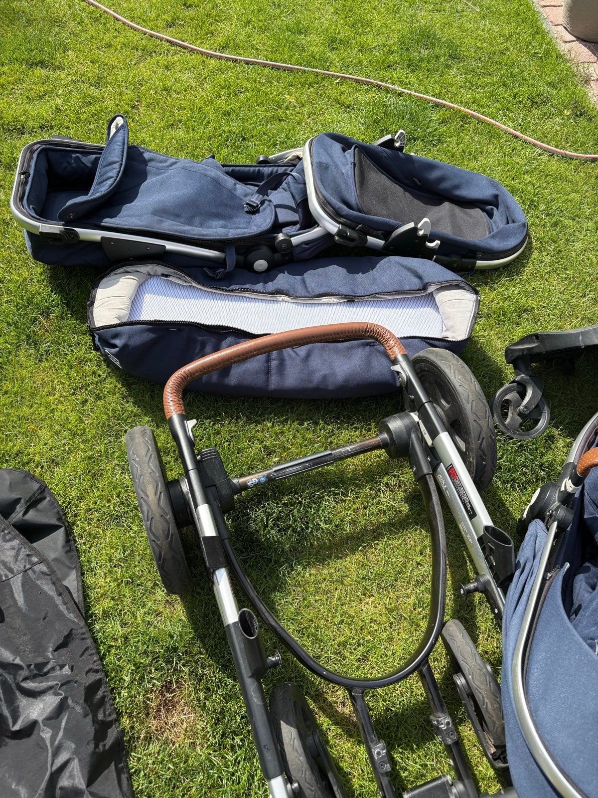 Joolz Geo Parrot Blue combiwagen met reiswieg en accessoires, Ophalen of Verzenden, Gebruikt, Combiwagen, Met reiswieg