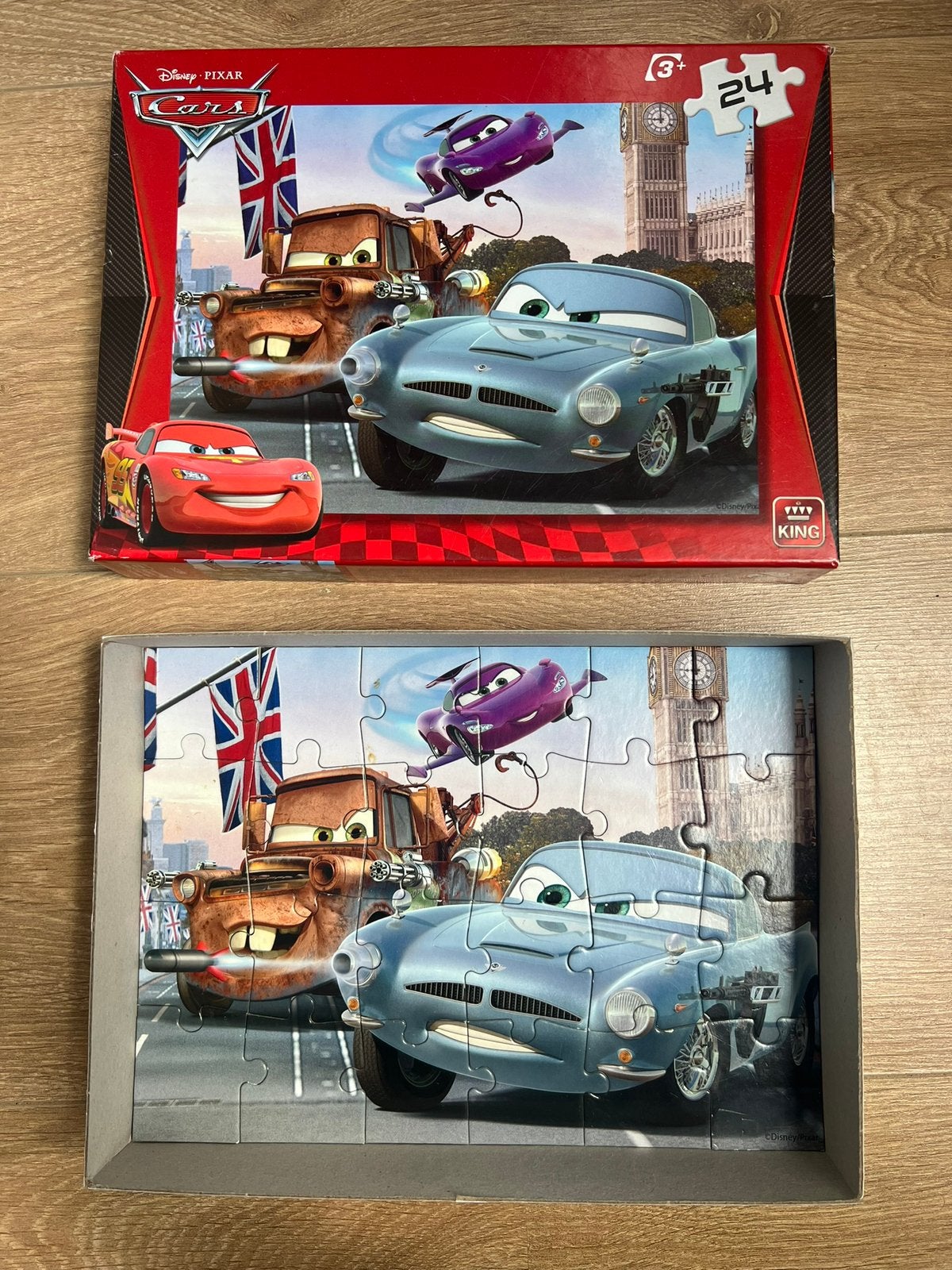 Disney Pixar Cars puzzel 24 stuks vanaf 3 jaar, Ophalen of Verzenden, 10 tot 50 stukjes, Gebruikt